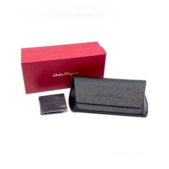 New Salvatore Ferragamo SF2068SE 001 Women\'s Black Square Sunglasses